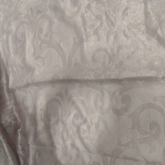 NEW Heavy Purple Gray Velvet Burnout Curtain Panel 84" - Picture 5 of 14